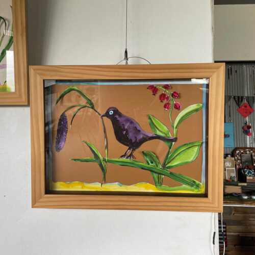 吳淑倫_烏鴉的小米–剪紙繪